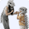 Dinosaur Skeleton Plush Bundle