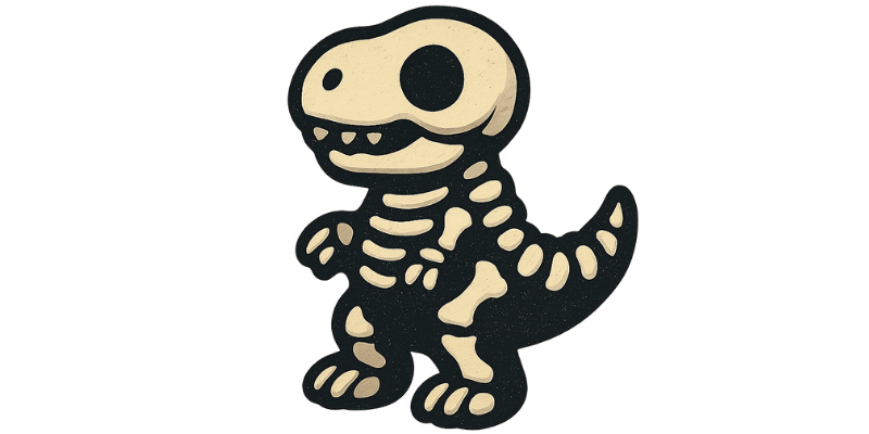 Dinosaur Skeleton Plush